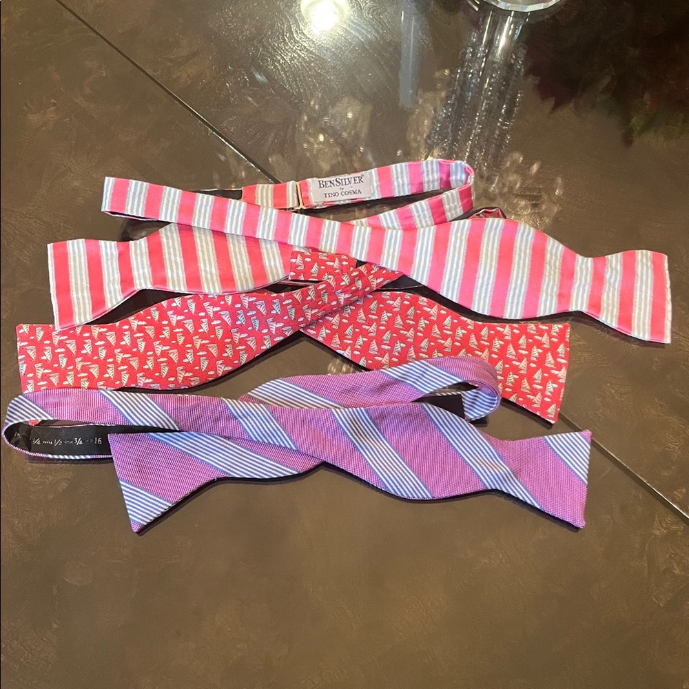Bow Tie Bundle Brooks Brothers Vineyard Vines Ben Silver